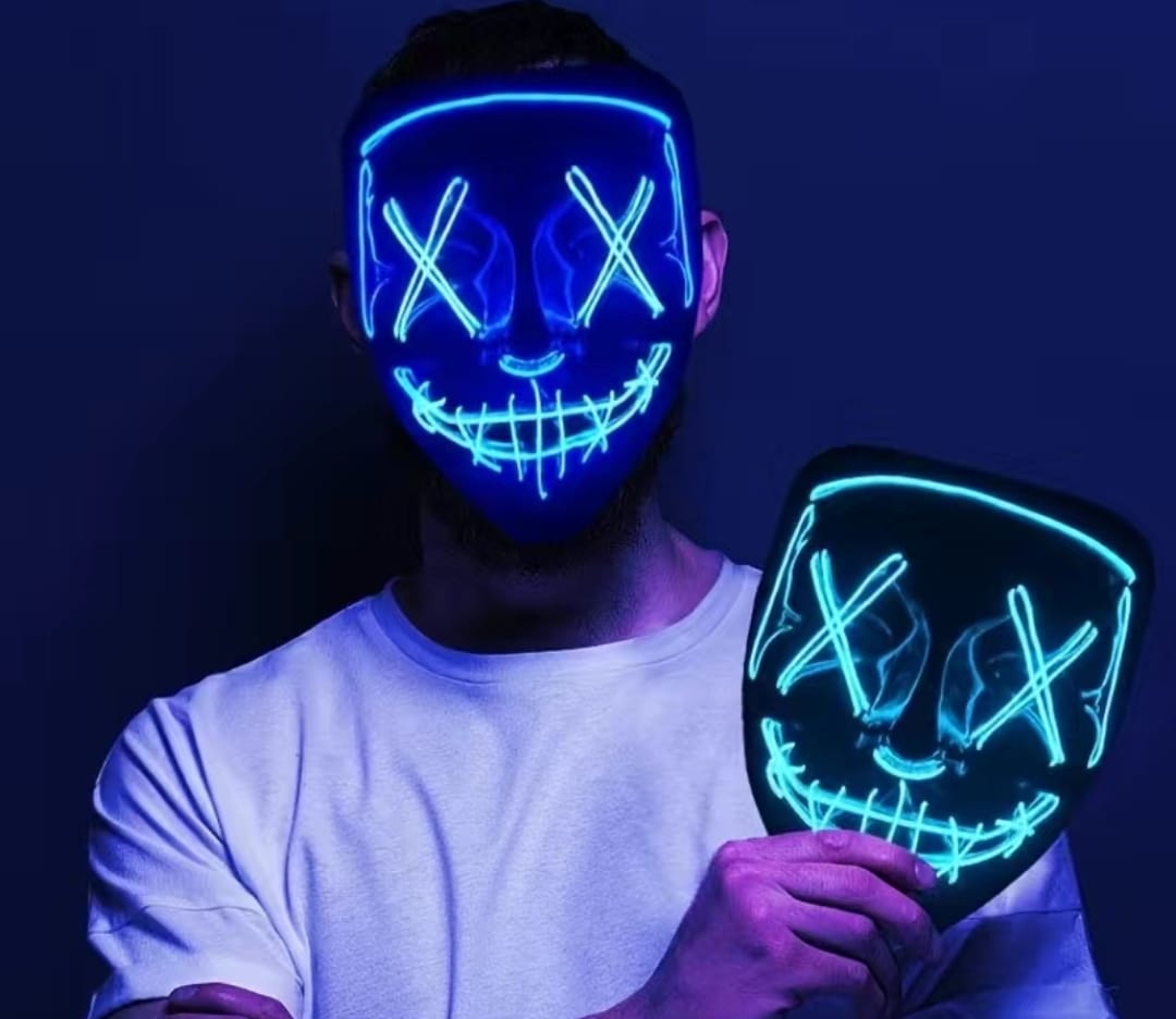 LED Halloween Maske – Der Purge-Style für deinen Auftritt im Dunkeln!