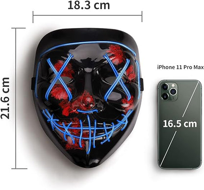 LED Halloween Maske – Der Purge-Style für deinen Auftritt im Dunkeln!