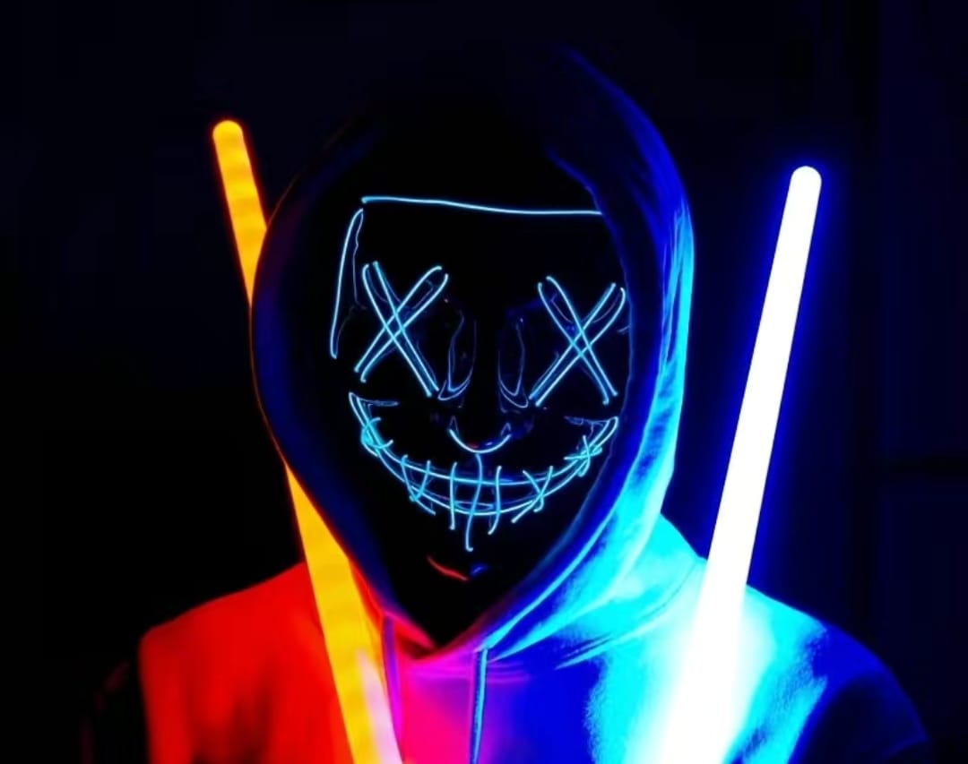LED Halloween Maske – Der Purge-Style für deinen Auftritt im Dunkeln!